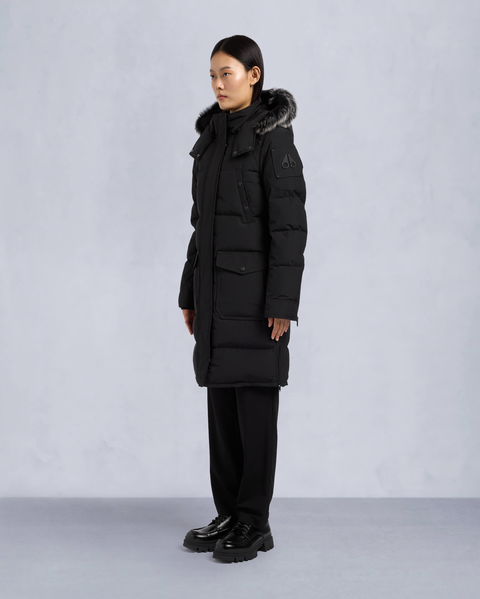 Moose Knuckles - M33LP211S - Onyx Shearling Causapscal Parka - WOMENS -  - Front