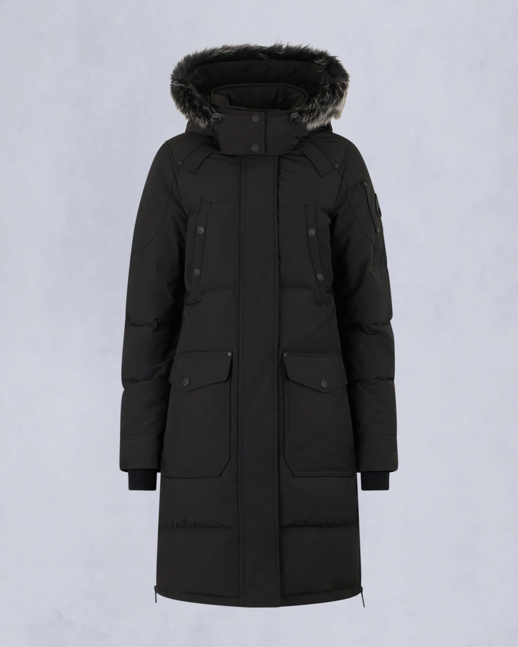 【MOOSE KNUCLES】ONYX CAUSAPSCAL PARKA ロングコート Moose Knuckles Onyx Causapscal Shearling Trim Down Parka