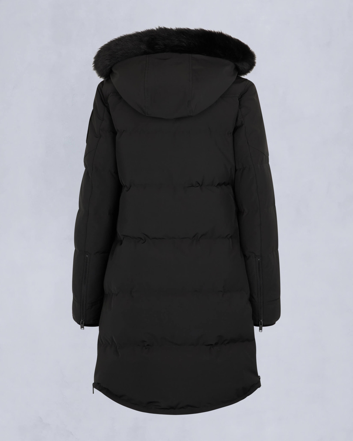 Moose Knuckles - M33LP211S - Onyx Shearling Trim Causapscal Parka - WOMENS - Black / Black Shearling - Detail2