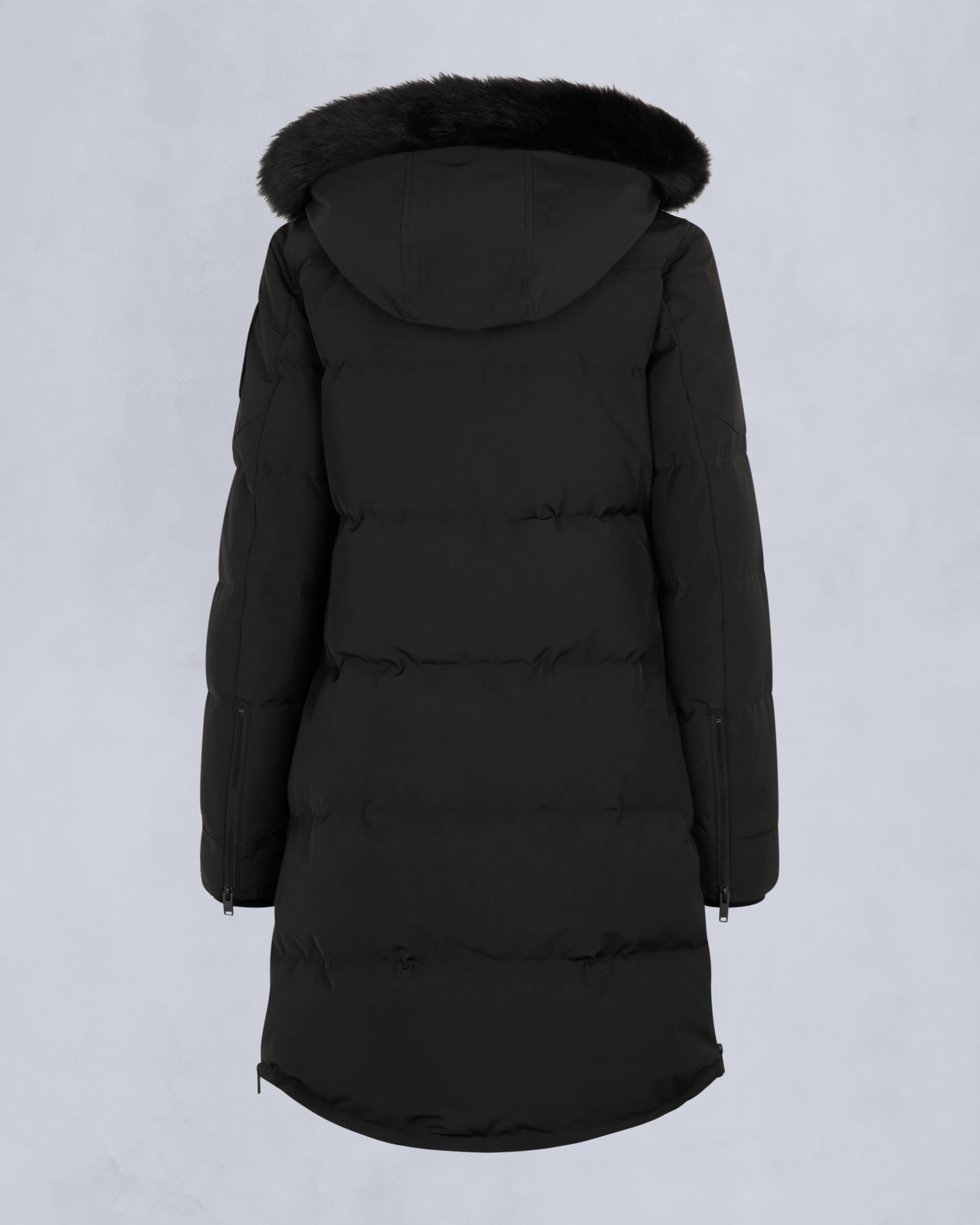 Moose Knuckles - M33LP211S - Onyx Shearling Trim Causapscal Parka - WOMENS - Black / Black Shearling - Detail2