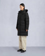 Moose Knuckles - M33LP211S - Onyx Shearling Trim Causapscal Parka - WOMENS - Black / Black Shearling - Front