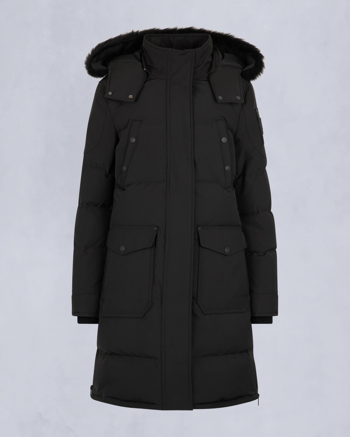 Moose Knuckles - M33LP211S - Onyx Shearling Causapscal Parka - WOMENS - Black / Black Shearling - GM