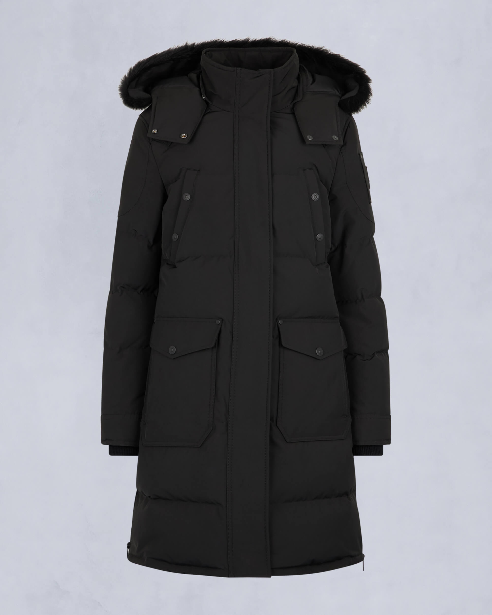 Moose Knuckles - M33LP211S - Onyx Shearling Causapscal Parka - WOMENS - Black / Black Shearling - GM