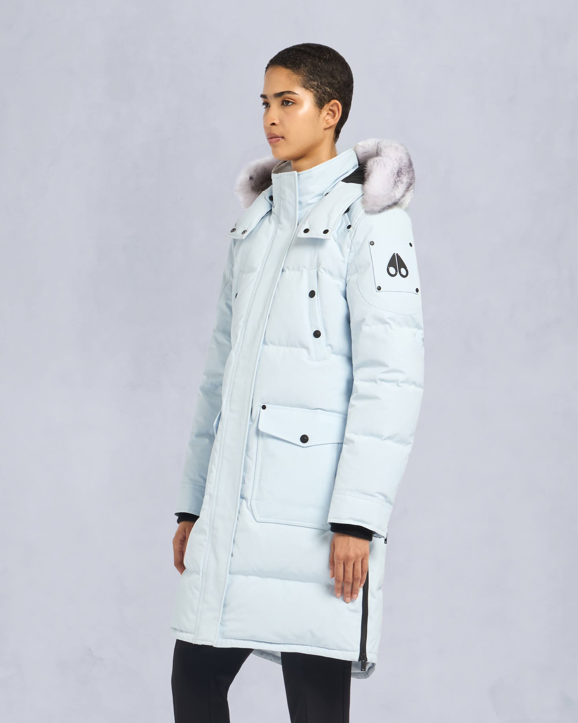 【MOOSE KNUCLES】ONYX CAUSAPSCAL PARKA ロングコート Moose Knuckles Onyx Causapscal Shearling Trim Down Parka