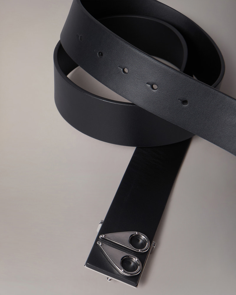 Moose Knuckles - M33MA509 - Logo Icon Belt - ACCESSORIES - Silver - Detail1