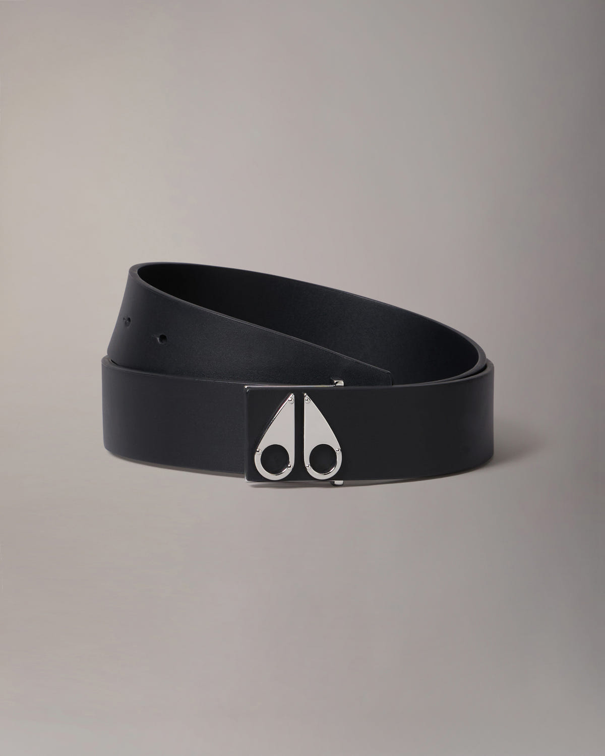 Moose Knuckles - M33MA509 - Logo Icon Belt - ACCESSORIES - Silver - Front