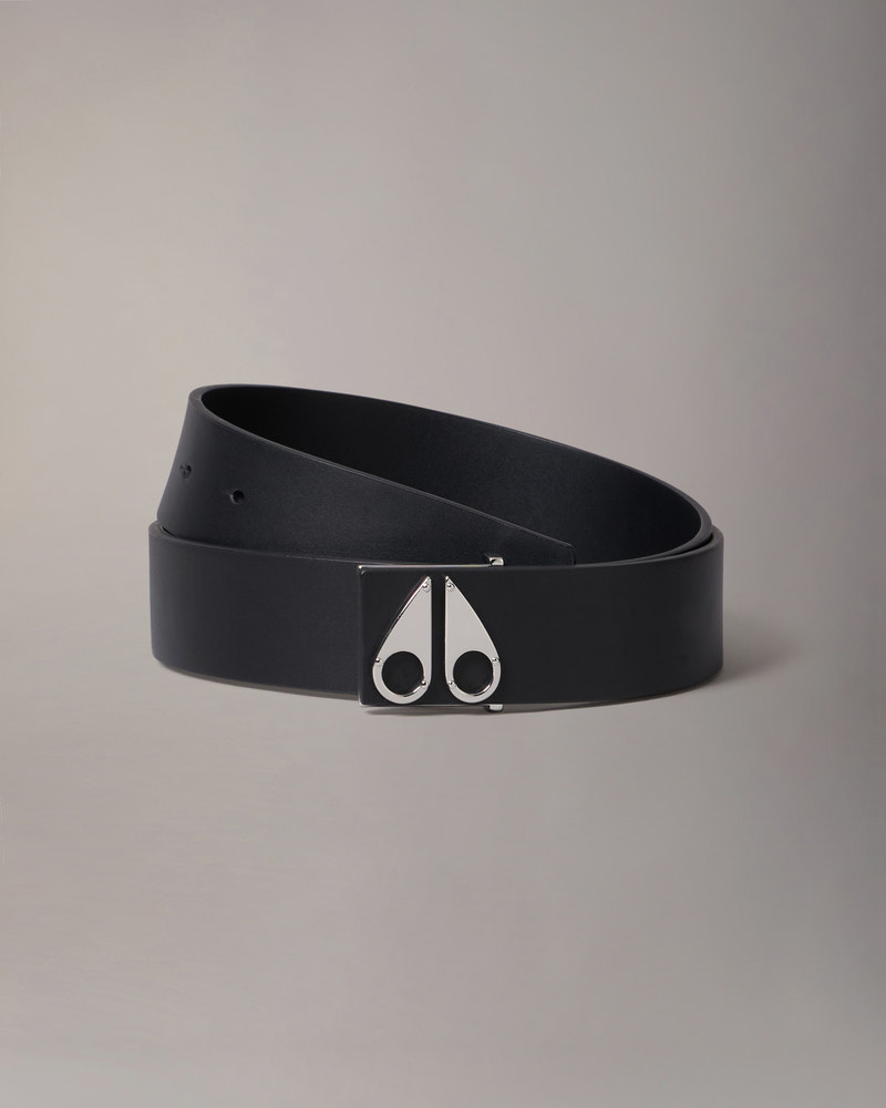 Moose Knuckles - M33MA509 - Logo Icon Belt - ACCESSORIES - Silver - Front