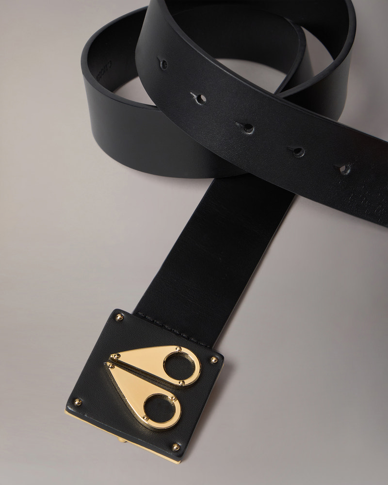 Moose Knuckles - M33MA509G - Logo Icon Belt Gold  - ACCESSORIES - Gold - Detail1
