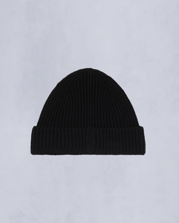 Moose Knuckles - M33MA518 - Logo Ribbed Beanie - ACCESSORIES - Black - Back