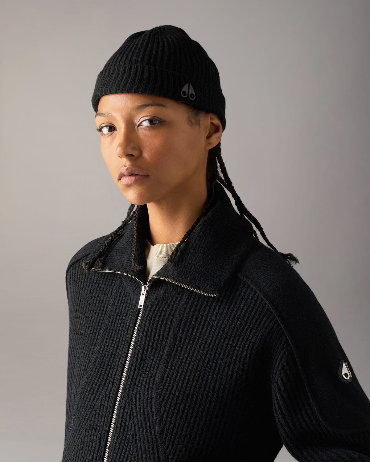 Moose Knuckles - M33MA518 - Tremble Beanie - ACCESSORIES - Black - Front