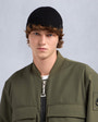 Moose Knuckles - M33MA518 - Logo Ribbed Beanie - ACCESSORIES - Black - Front