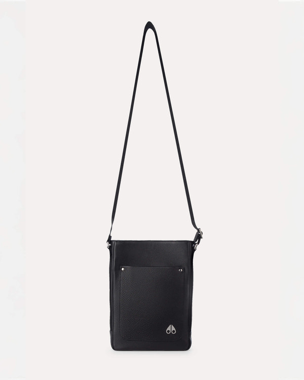Moose Knuckles - M33MA583 - Decaire Leather Bag - ACCESSORIES - Black - Front