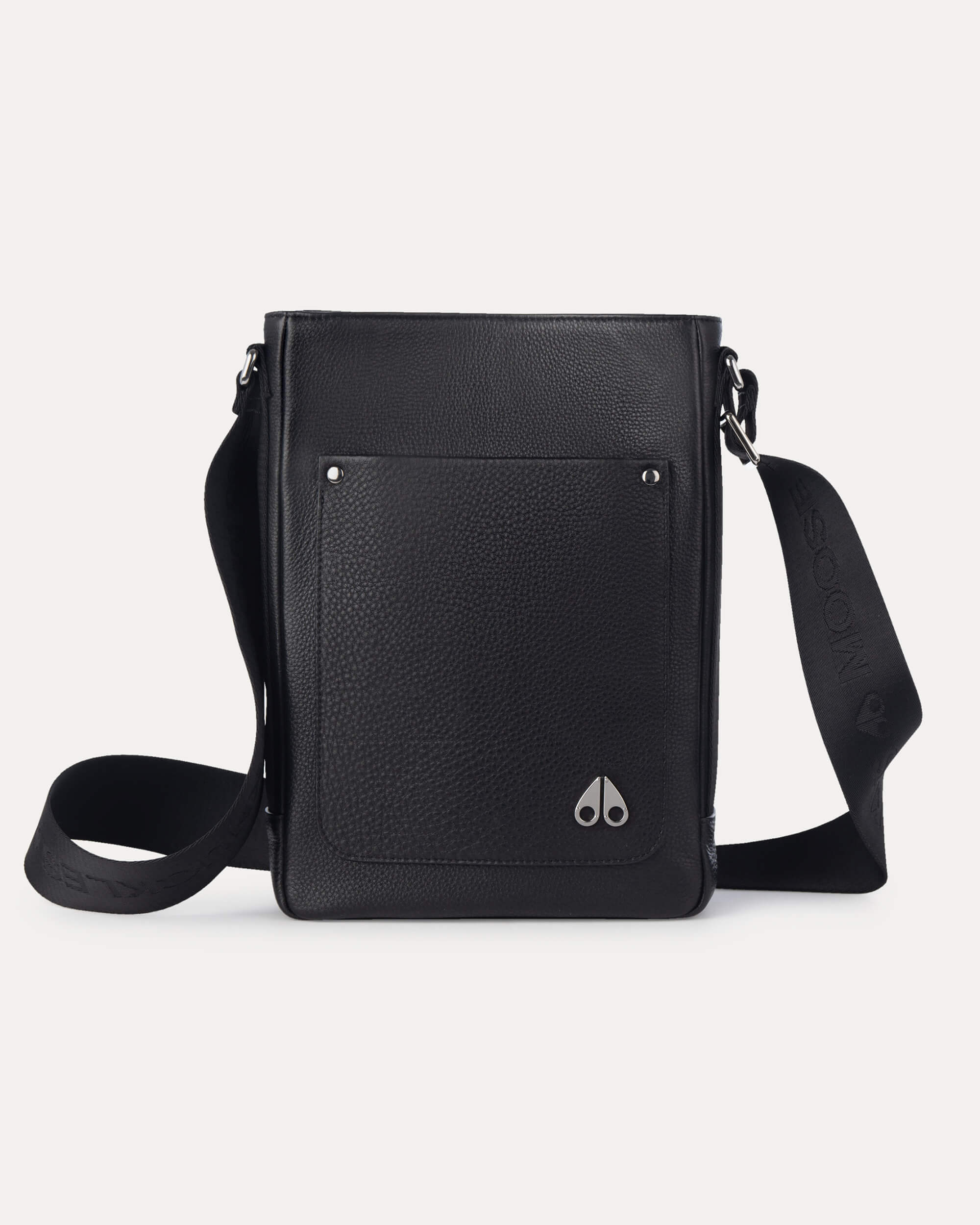 Moose Knuckles - M33MA583 - Decaire Leather Bag - ACCESSORIES - Black - Front Category