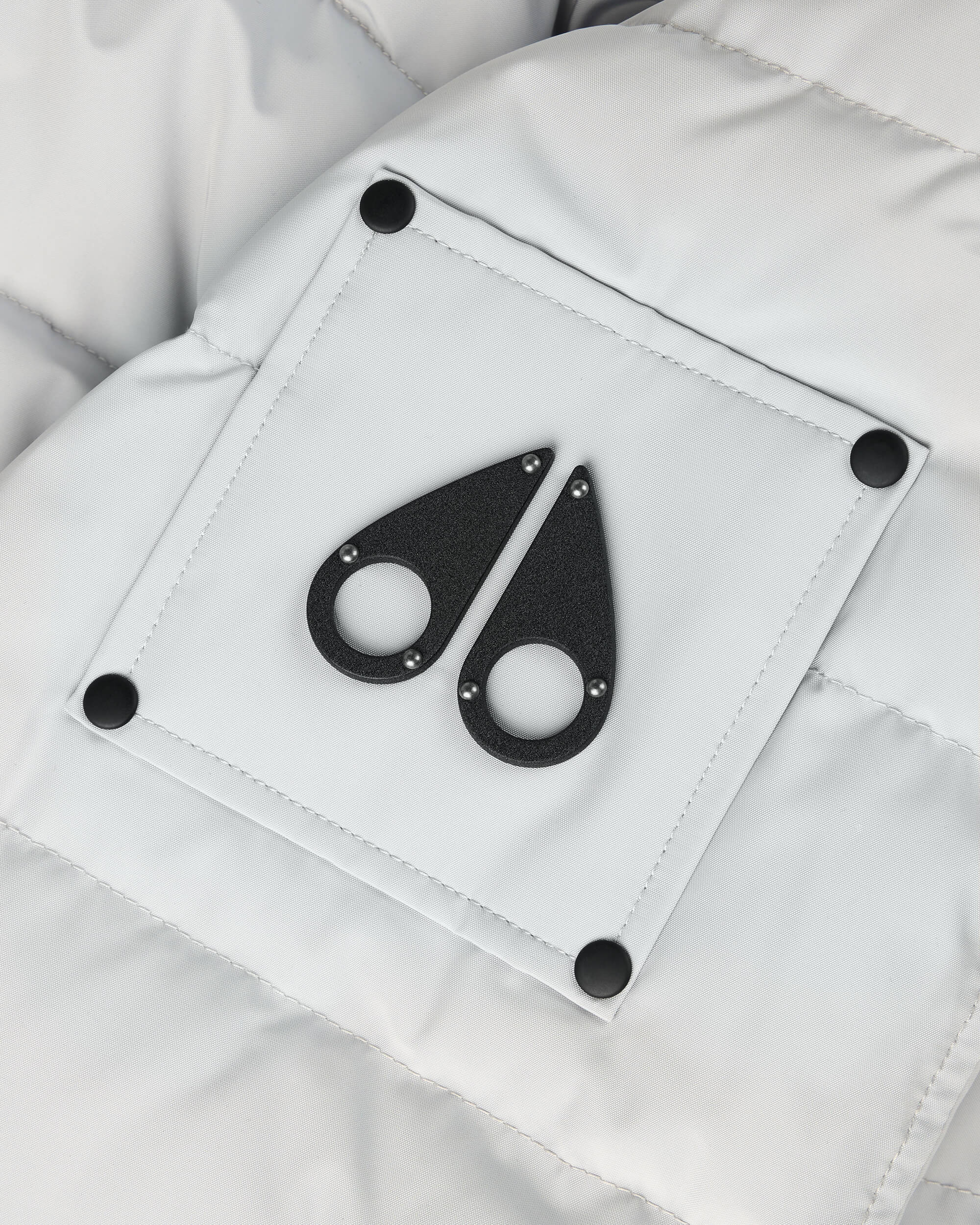 Moose Knuckles - M33MB014S - Onyx Scotchtown Shearling Trim Bomber Jacket - MENS - Grey Birch /Natural - Detail1