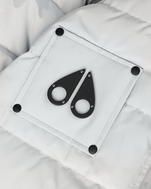 Moose Knuckles - M33MB014S - Onyx Scotchtown Shearling Trim Bomber Jacket - MENS - Grey Birch /Natural - Detail1