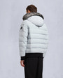 Moose Knuckles - M33MB014S - Onyx Scotchtown Shearling Bomber Jacket - MENS - Grey birch / ice sgerling  - Back