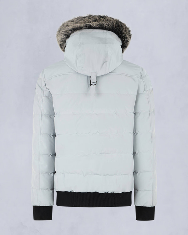 Moose Knuckles - M33MB014S - Onyx Scotchtown Shearling Bomber Jacket - MENS - Grey birch / ice sgerling  - Detail2