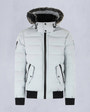 Moose Knuckles - M33MB014S - Onyx Scotchtown Shearling Bomber Jacket - MENS - Grey birch / ice sgerling  - GM