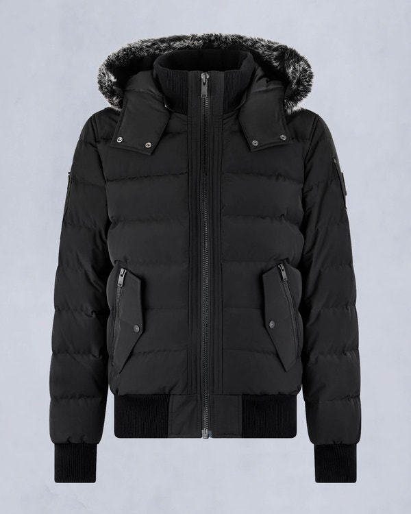 Moose Knuckles - M33MB014S - Onyx Scotchtown Shearling Bomber Jacket - MENS -  - GM