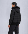 Moose Knuckles - M33MB014S - Onyx Scotchtown Shearling Bomber Jacket - MENS - Black / Black Shearling - Back