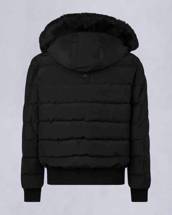 Moose Knuckles - M33MB014S - Onyx Scotchtown Shearling Bomber Jacket - MENS - Black / Black Shearling - Detail2