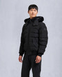 Moose Knuckles - M33MB014S - Onyx Scotchtown Shearling Bomber Jacket - MENS - Black / Black Shearling - Front