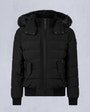 Moose Knuckles - M33MB014S - Onyx Scotchtown Shearling Bomber Jacket - MENS - Black / Black Shearling - GM