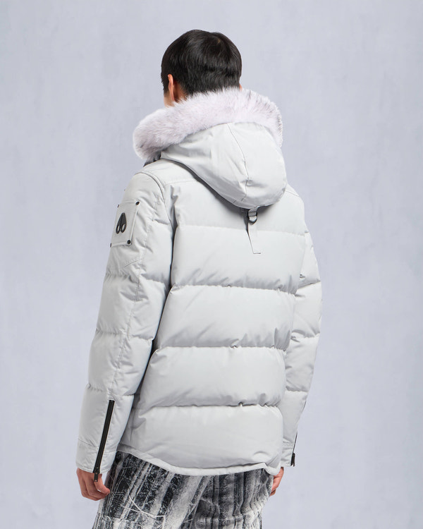 Moose Knuckles - M33MJ122S - Onyx Round Island Shearling Trim Jacket - MENS -  - Back