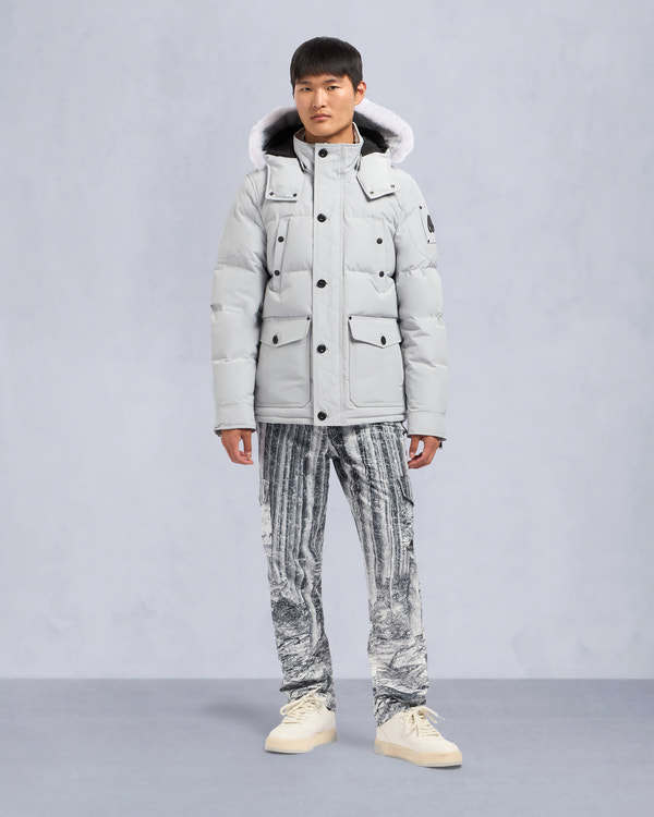 Moose Knuckles - M33MJ122S - Onyx Round Island Shearling Trim Jacket - MENS -  - Front Category