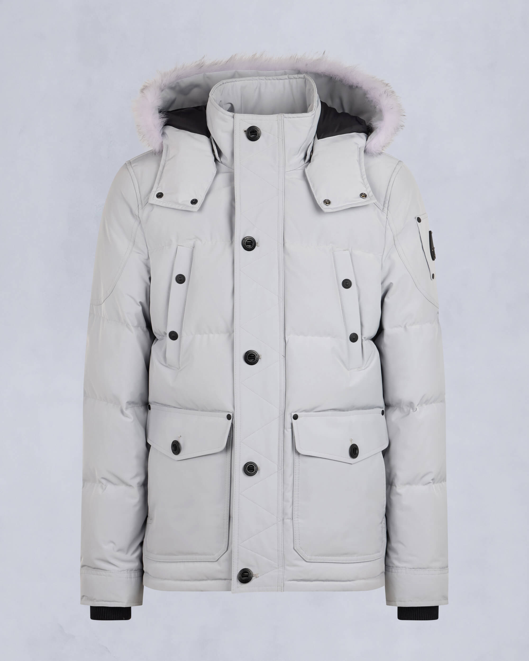 Moose Knuckles - M33MJ122S - Onyx Round Island Shearling Trim Jacket - MENS -  - GM