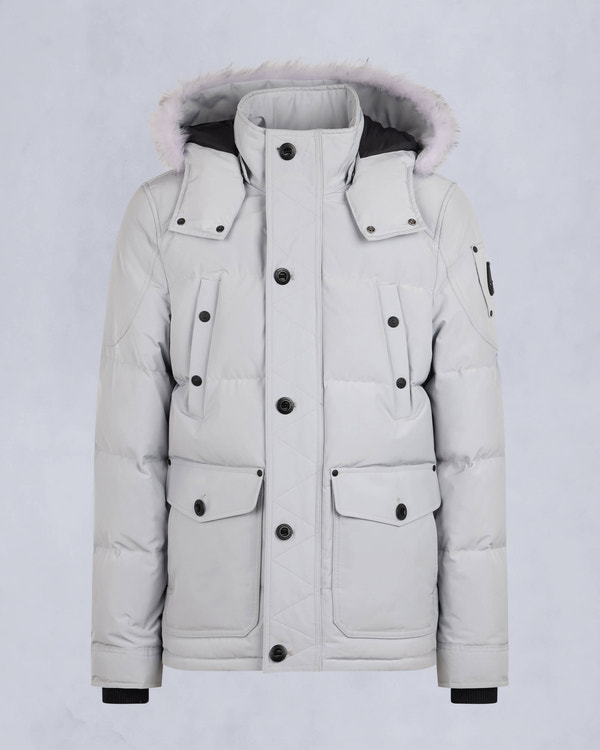 Moose Knuckles - M33MJ122S - Onyx Round Island Shearling Trim Jacket - MENS -  - GM