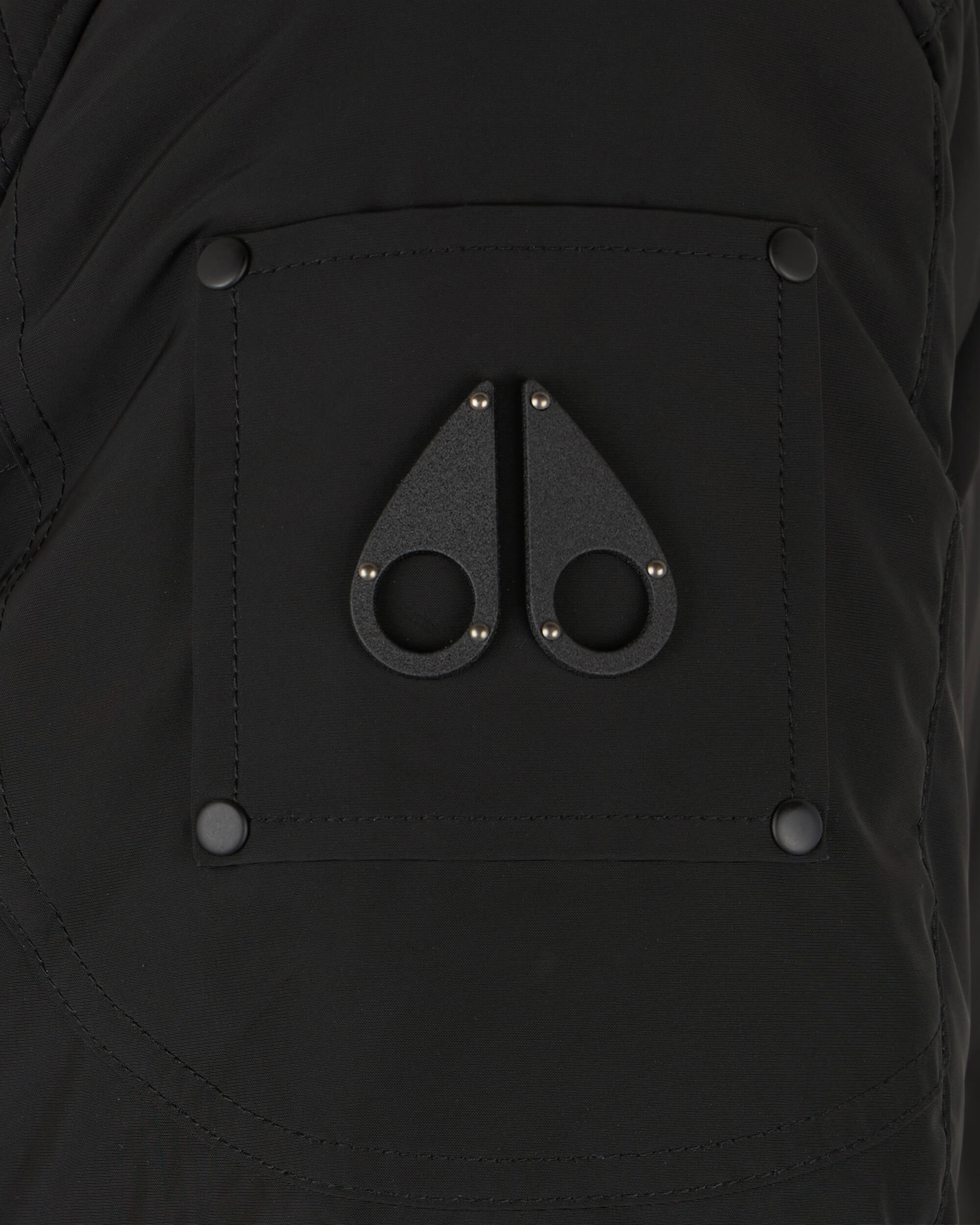 Moose Knuckles - M33MJ122S - Onyx Round Island Shearling Trim Jacket - MENS -  - Detail1