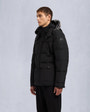 Moose Knuckles - M33MJ122S - Onyx Round Island Shearling Trim Jacket - MENS -  - Front