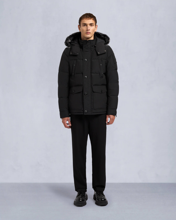 Moose Knuckles - M33MJ122S - Onyx Round Island Shearling Down Jacket - MENS -  - Front Category