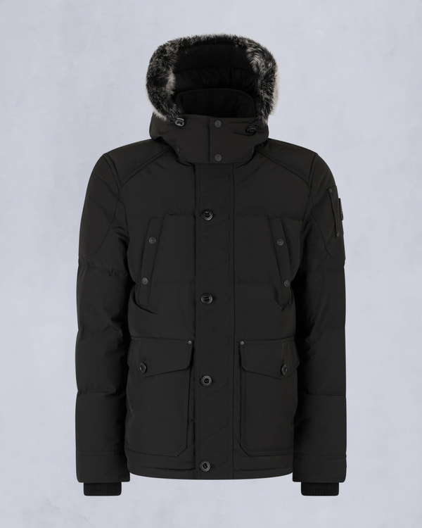Moose Knuckles - M33MJ122S - Onyx Round Island Shearling Trim Jacket - MENS -  - GM