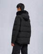 Moose Knuckles - M33MJ122S - Onyx Round Island Shearling Down Jacket - MENS - Black / Black Shearling - Back