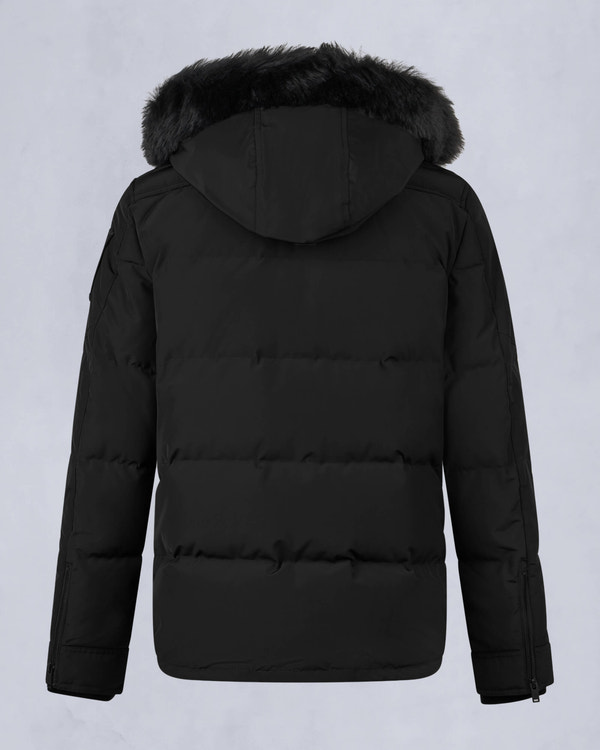 Moose Knuckles - M33MJ122S - Onyx Round Island Shearling Down Jacket - MENS - Black / Black Shearling - Detail2