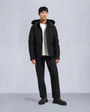 Moose Knuckles - M33MJ122S - Onyx Round Island Shearling Trim Jacket - MENS - Black / Black Shearling - Front Category