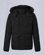 Moose Knuckles - M33MJ122S - Onyx Round Island Shearling Down Jacket - MENS - Black / Black Shearling - GM