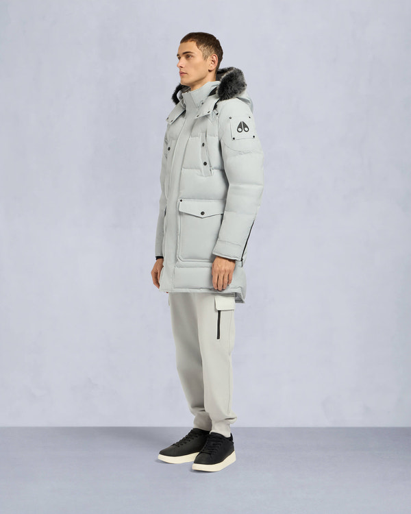 Moose Knuckles - M33MP210S - Onyx Shearling Big Ridge Parka - MENS - Grey birch / ice sgerling  - Front