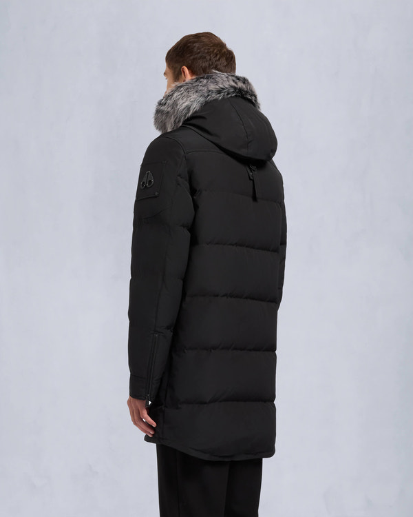 Moose Knuckles - M33MP210S - Onyx Shearling Big Ridge Parka - MENS - Black / ice sherling  - Back