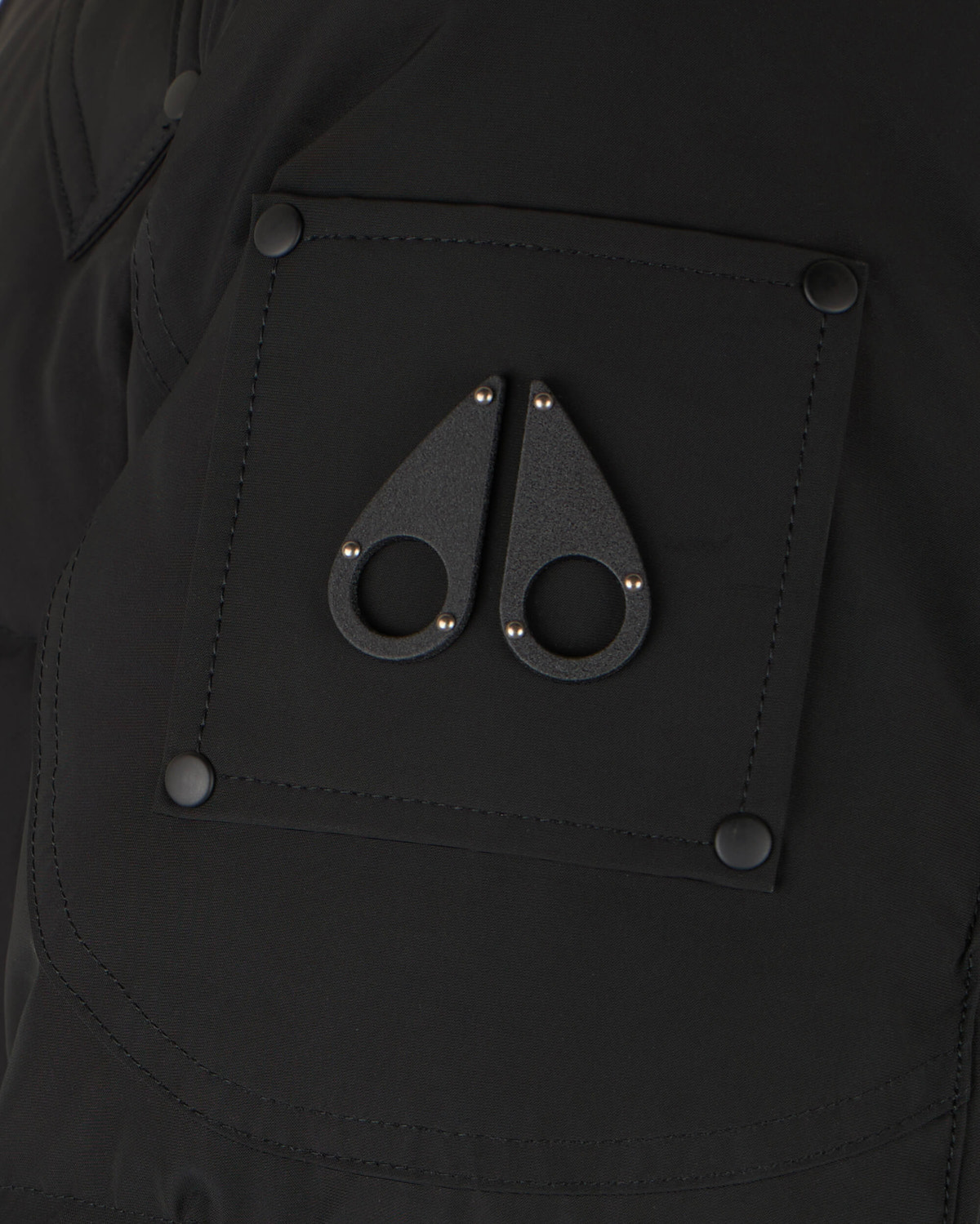 Moose Knuckles - M33MP210S - Onyx Shearling Big Ridge Parka - MENS - Black / ice sherling  - Detail1