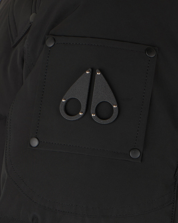 Moose Knuckles - M33MP210S - Onyx Shearling Big Ridge Parka - MENS - Black / ice sherling  - Detail1