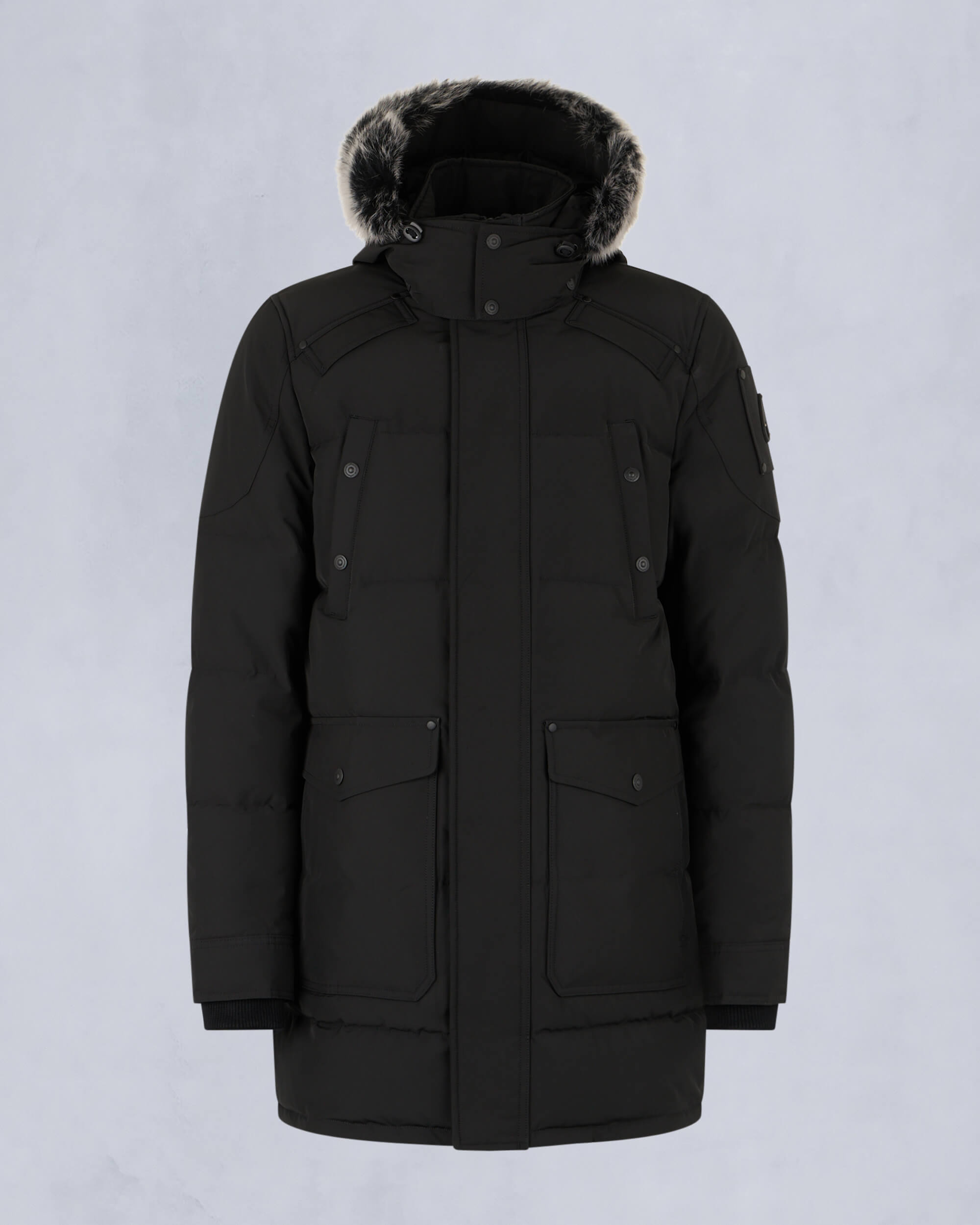 Moose Knuckles - M33MP210S - Onyx Shearling Big Ridge Parka - MENS - Black / ice sherling  - GM