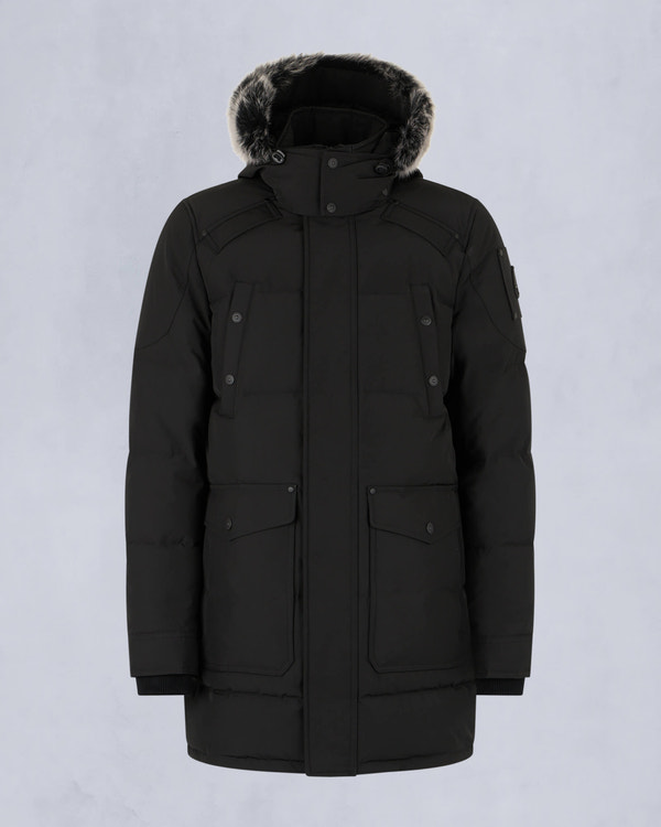 Moose Knuckles - M33MP210S - Onyx Shearling Big Ridge Parka - MENS - Black / ice sherling  - GM