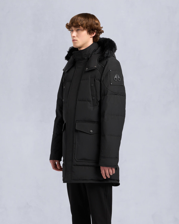 Moose Knuckles - M33MP210S - Onyx Shearling Big Ridge Parka - MENS - Black / Black Shearling - Front