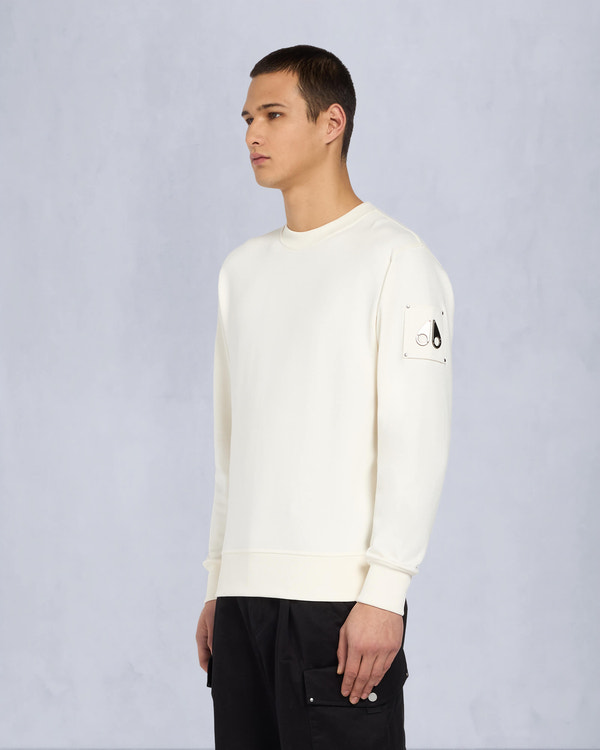 Moose Knuckles - M33MS706 - Hartsfield Sweatshirt - MENS - Plaster - Front