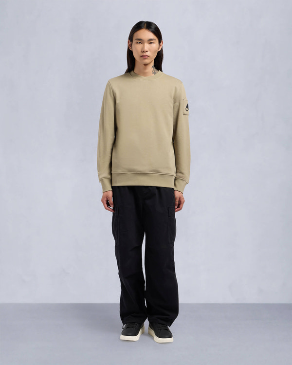 Moose Knuckles - M33MS706 - Hartsfield Sweatshirt - MENS - Sage - Front Category