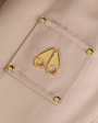 Moose Knuckles Womens Gold Series Debbie Bunny Bomber Jacket Champagne M34LB023G Detail1