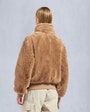 Moose Knuckles Womens Gold Series Debbie Bunny Bomber Jacket Champagne M34LB023G Detail5